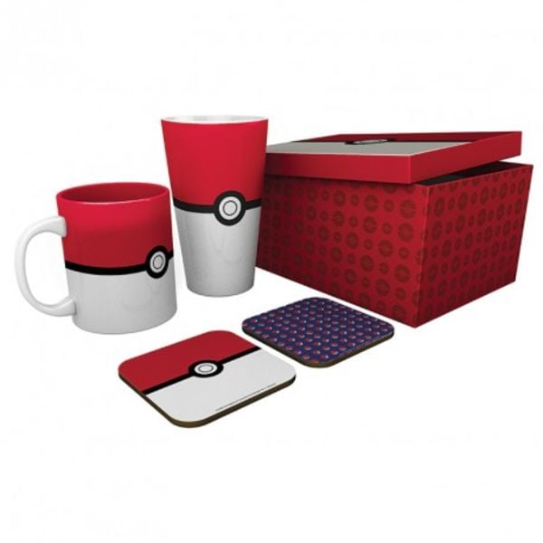 Pokemon Glas-Tassen-Set ""Pokéball""
