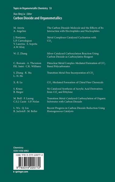 Produktbild: Carbon Dioxide and Organometallics
