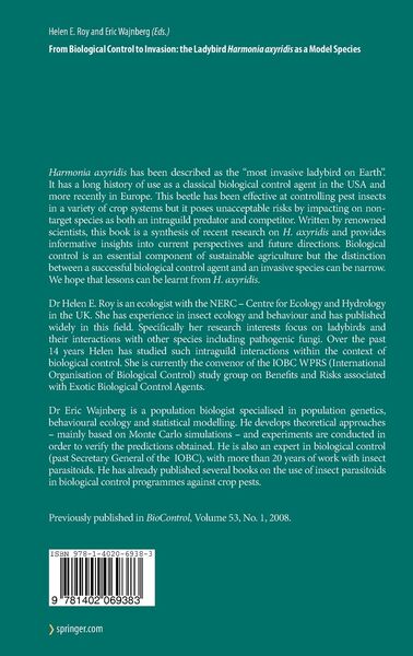 Produktbild: From Biological Control to Invasion: the Ladybird Harmonia axyridis as a Model Species