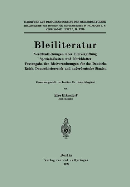 Produktbild: Bleiliteratur