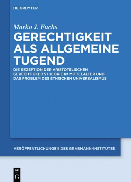 Produktbild: Gerechtigkeit als allgemeine Tugend
