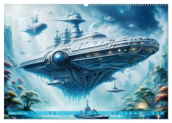 Produktbild: Gigantic ships - Journey into the future (Wall Calendar 2026 DIN A2 landscape), CALVENDO 12 Month Wall Calendar