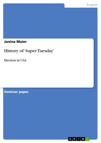 Produktbild: History of 'Super Tuesday'