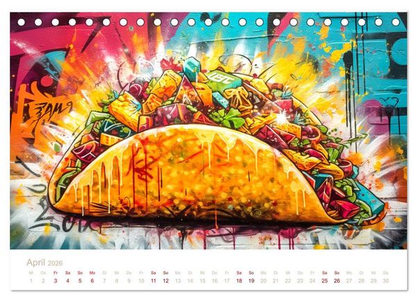 Produktbild: FAST FOOD STREET STYLE (Tischkalender 2026 DIN A5 quer), CALVENDO Monatskalender