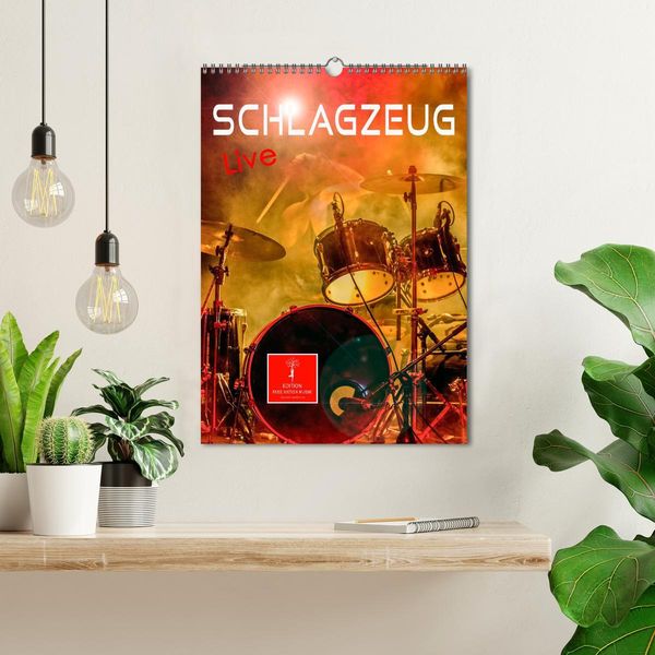 Produktbild: Schlagzeug live (Wandkalender 2026 DIN A3 hoch), CALVENDO Monatskalender