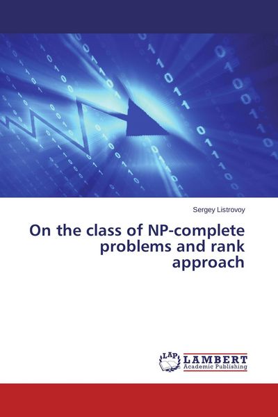 Produktbild: On the class of NP-complete problems and rank approach