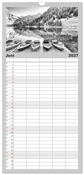 Produktbild: Familienplaner 2027 - Traumhafte Allg&auml;uer Alpen mit 5 Spalten (Wandkalender, 21 x 45 cm) CALVENDO