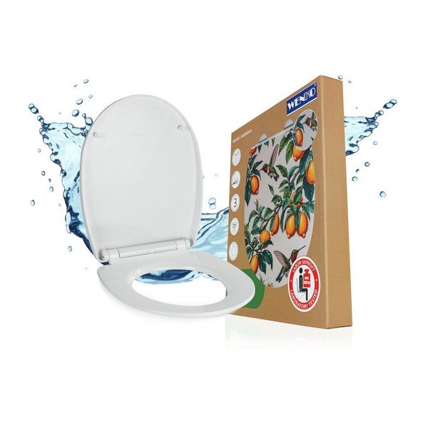 Produktbild: WC-Sitz Mod. Alberola, Toilettensitz mit Absenkautomatik und Relief-Druck