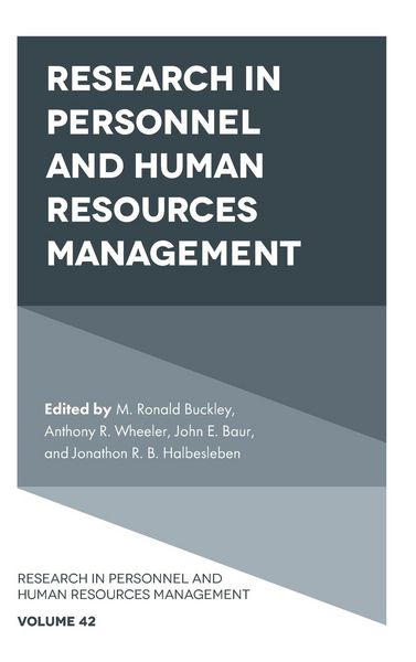 Produktbild: Research in Personnel and Human Resources Management