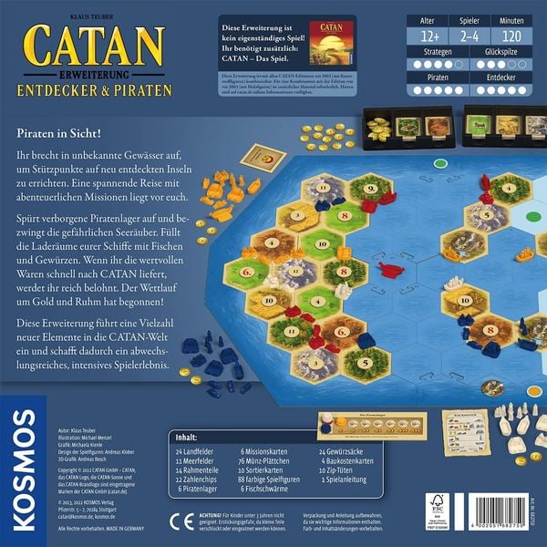 KOSMOS - Catan - Erweiterung - Entdecker & Piraten