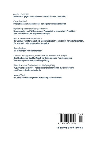 Produktbild: Innovation und Absatz