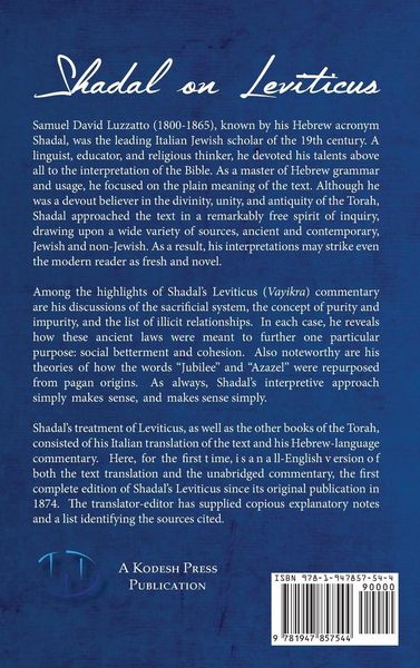Produktbild: Shadal on Leviticus