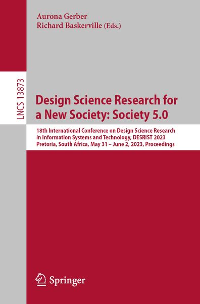 Produktbild: Design Science Research for a New Society: Society 5.0