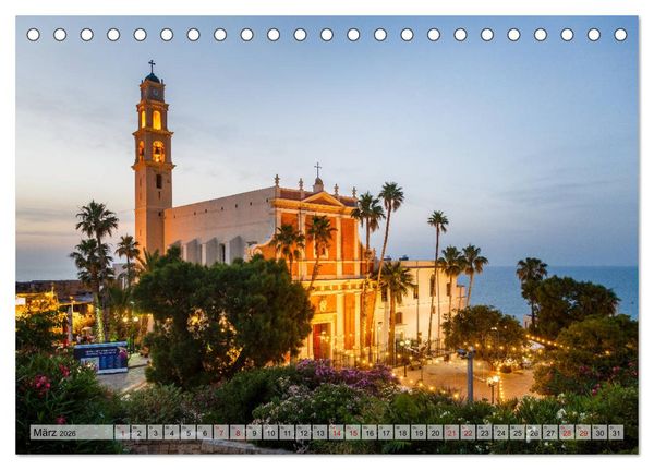 Produktbild: Israel & Pal&auml;stina - Reise durch das heilige Land (Tischkalender 2026 DIN A5 quer), CALVENDO Monatskalender