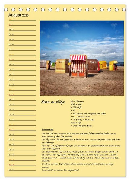 Produktbild: Ostfriesland - Appetit auf mehr / Geburtstagskalender (Tischkalender 2026 DIN A5 hoch), CALVENDO Monatskalender