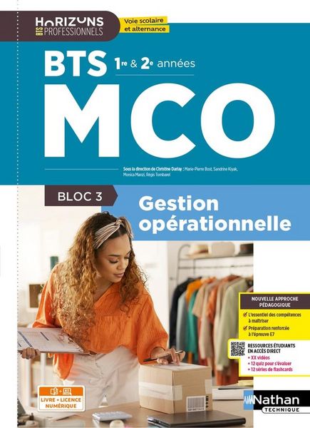Produktbild: Bloc 3: Gestion Operationnelle; Bts Mco 1re et 2e Annees Edition 2026
