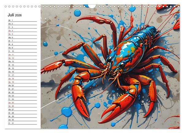 Produktbild: Street Art Sternzeichen (Wandkalender 2026 DIN A3 quer), CALVENDO Monatskalender