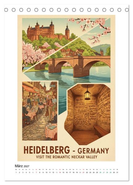 Produktbild: Sehnsucht Deutschland &ndash; Die Mid-Century Collection (Tischkalender 2027 DIN A5 hoch), CALVENDO Monatskalender