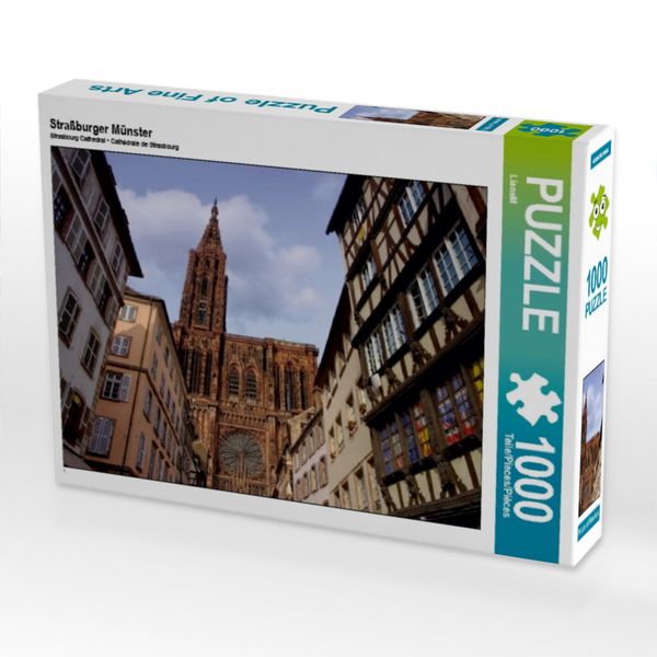 Produktbild: CALVENDO Puzzle Stra&szlig;burger M&uuml;nster | 1000 Teile Lege-Gr&ouml;&szlig;e 64 &times; 48 cm Foto-Puzzle f&uuml;r gl&uuml;ckliche Stunden