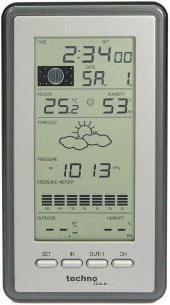 Produktbild: Techno Line WS 9040 Funk-Wetterstation Anzahl Sensoren max. 3