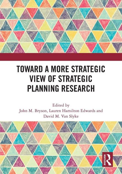 Produktbild: Toward a More Strategic View of Strategic Planning Research