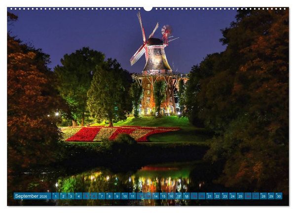 Produktbild: Kalender Hansestadt Bremen a. d. Weser, 2026 (hochwertiger Premium Wandkalender 2026 DIN A2 quer), Kunstdruck in Hochglanz