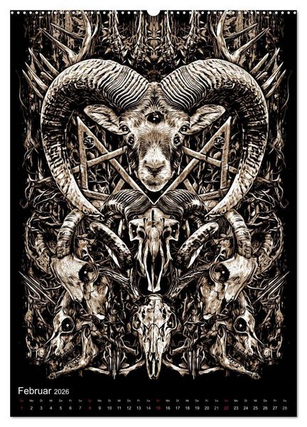 Produktbild: BLOODBOY/DARK ILLUSTRATION (Wandkalender 2026 DIN A2 hoch), CALVENDO Monatskalender
