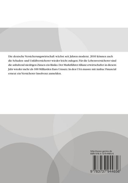 Produktbild: Branchenreport Versicherungen