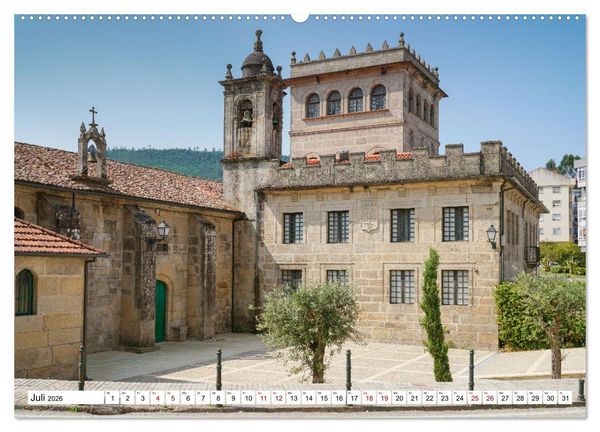Produktbild: Unterwegs - Caminho Portugu&ecirc;s. Zu Fu&szlig; auf dem Portugiesischen Jakobsweg (hochwertiger Premium Wandkalender 2026 DIN A2 quer), Kunstdruck in Hochglanz