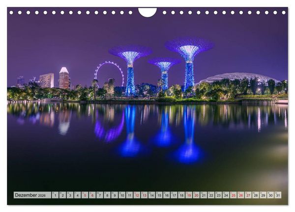 Produktbild: Singapur entdecken (Wandkalender 2026 DIN A4 quer), CALVENDO Monatskalender
