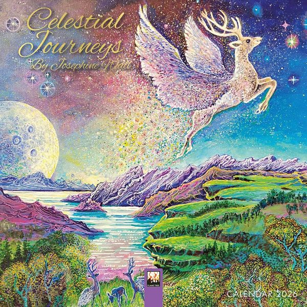 Produktbild: Celestial Journeys by Josephine Wall Mini Wall Calendar 2026 (Art Calendar)