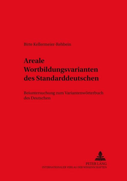 Produktbild: Areale Wortbildungsvarianten des Standarddeutschen