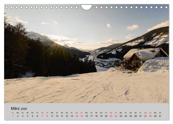 Produktbild: S&uuml;dtiroler Bergwelten - Die monti pallidi, Idylle die fast unwirklich erscheint (Wandkalender 2026 DIN A4 quer), CALVENDO Monatskalender