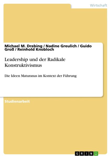 Produktbild: Leadership und der Radikale Konstruktivismus