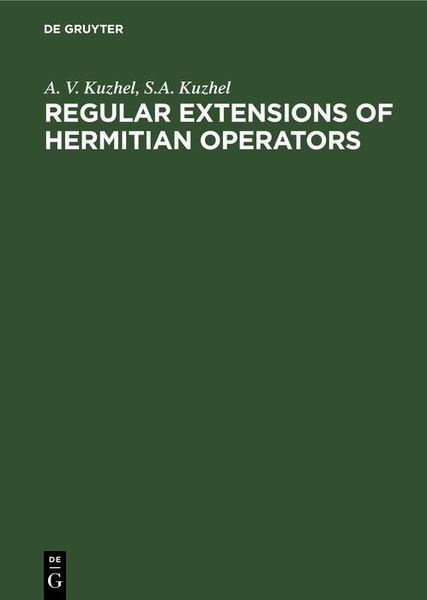 Produktbild: Regular Extensions of Hermitian Operators