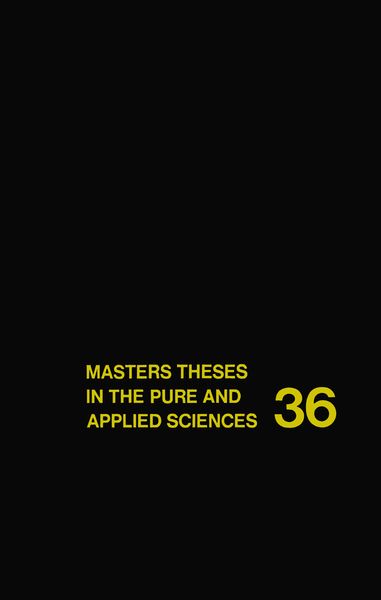 Produktbild: Masters Theses in the Pure and Applied Sciences