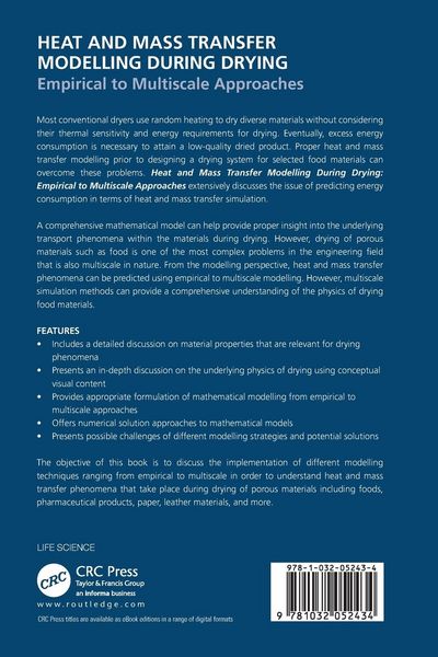 Produktbild: Heat and Mass Transfer Modelling During Drying