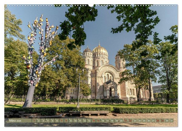 Produktbild: Via Baltica - eine Reise durch Estland, Lettland und Litauen (hochwertiger Premium Wandkalender 2026 DIN A2 quer), Kunstdruck in Hochglanz