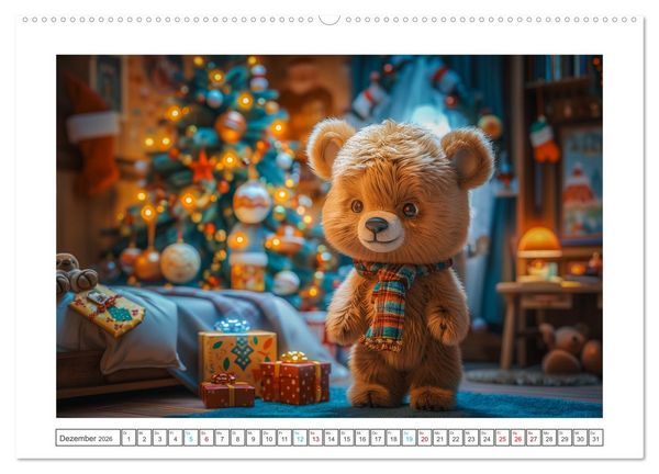 Produktbild: Abenteuer eines Taddyb&auml;ren (hochwertiger Premium Wandkalender 2026 DIN A2 quer), Kunstdruck in Hochglanz