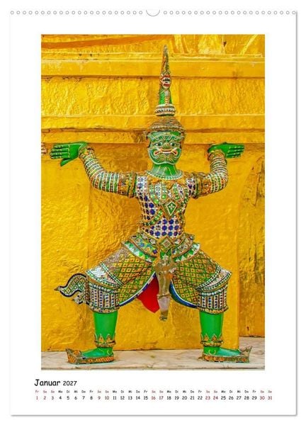 Produktbild: Grand Palace - ber&uuml;hmteste Sehensw&uuml;rdigkeit Bangkoks (hochwertiger Premium Wandkalender 2027 DIN A2 hoch), Kunstdruck in Hochglanz