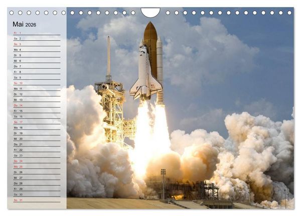 Produktbild: Missionen im Weltall (Wandkalender 2026 DIN A4 quer), CALVENDO Monatskalender