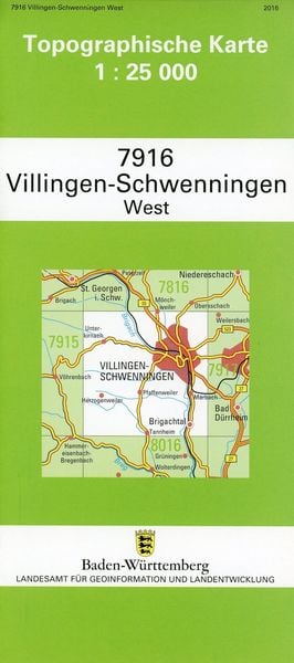 Produktbild: Villingen-Schwenningen West 1 : 25 000