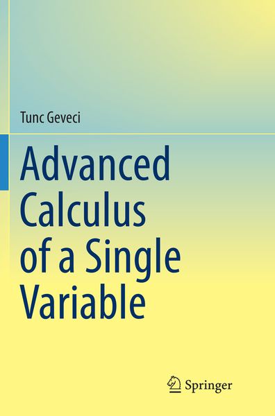 Produktbild: Advanced Calculus of a Single Variable