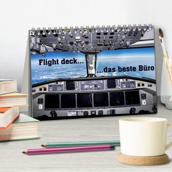 Produktbild: Flight deck - das beste B&uuml;ro (Tischkalender 2026 DIN A5 quer), CALVENDO Monatskalender