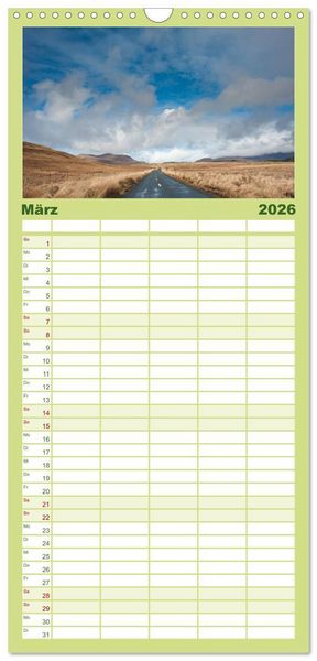 Produktbild: Familienplaner 2026 - Irland. Wild Atlantic Views. mit 5 Spalten (Wandkalender, 21 x 45 cm) CALVENDO