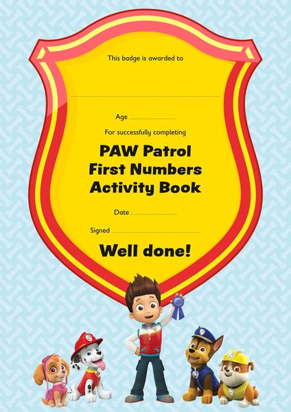 Produktbild: PAW Patrol First Numbers Activity Book