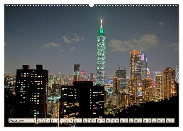 Produktbild: Taipeh &ndash; Tradition trifft Moderne (hochwertiger Premium Wandkalender 2027 DIN A2 quer), Kunstdruck in Hochglanz