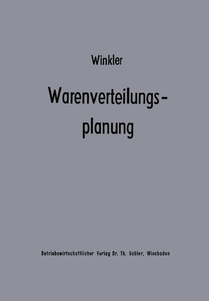 Produktbild: Warenverteilungsplanung