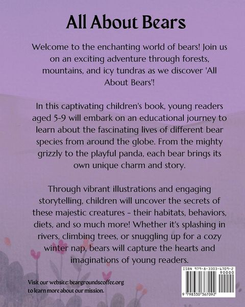 Produktbild: All About Bears - Colorful, Fun and Educational Children's Book, Discover all Species of Bear, Their Habitats and Fun Facts!