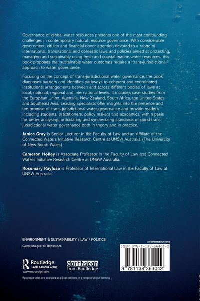 Produktbild: Trans-jurisdictional Water Law and Governance